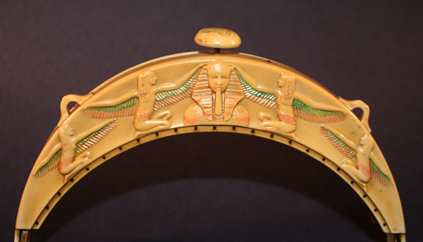 King Tut and Isis celluloid purses