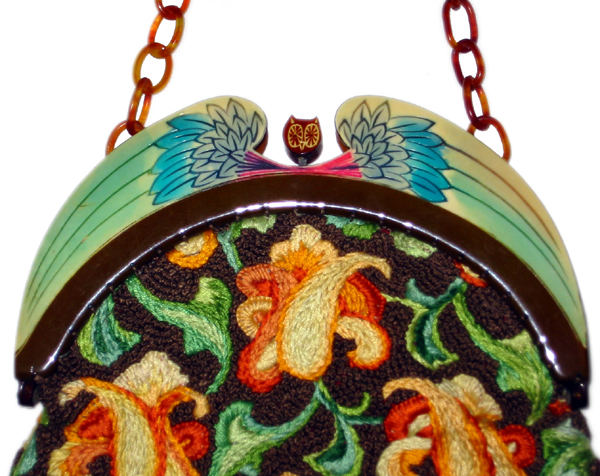 Wisdom of Athena celluloid purse