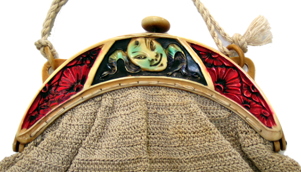 Noh Theater Mask celluloid purse