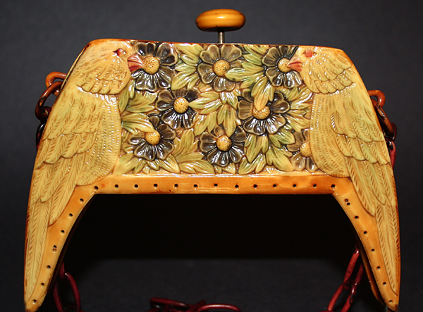 Parrots celluloid purse