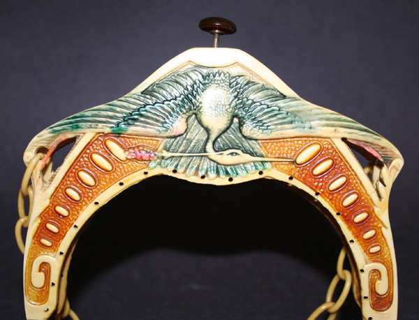 Egyptian Crane celluloid purse